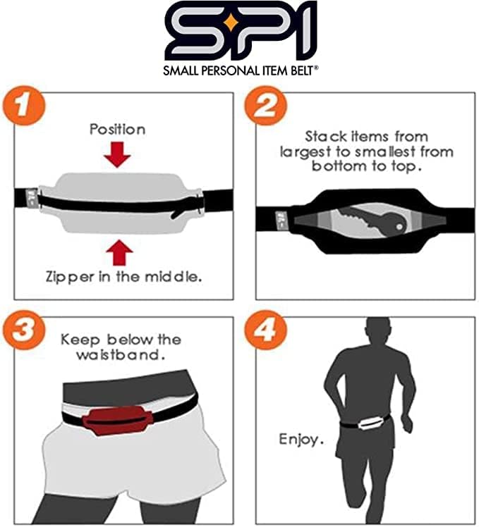 SPIbelt Running Belt Original Monochromatic for Women Men, Phone Holder for Running, Running Fanny Pack, Holder for Phone, Running Waist Pack, Adjustable, [Fits All Phones]. Rose Gold - Image 6