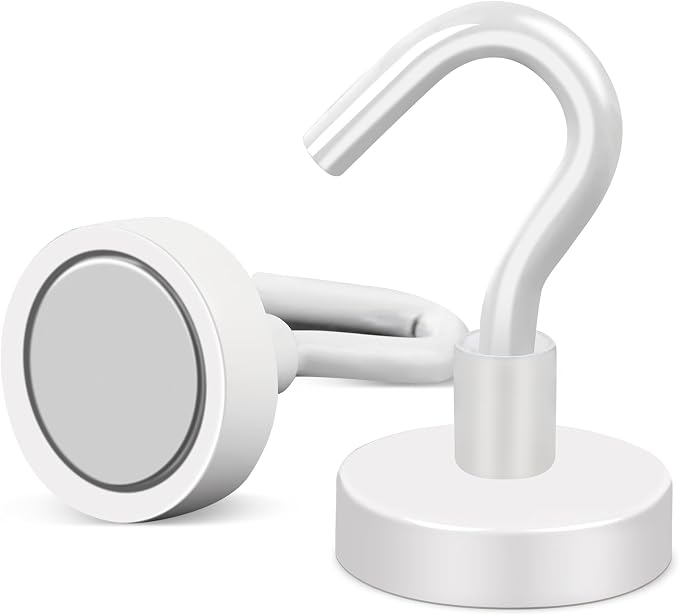 Magnetic Hooks, 28Pcs Cruise Essentials Strong Magnet Hook, 30LBS | Cruise Essentials Neodymium Heavy Duty Magnets with Hooks for Hanging Magnetic Hanger for Fridge Toolbox Storage - Image 7