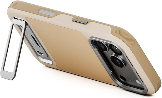 Tilta Khronos Lite Case Compatible with iPhone 17 Pro – Champagne | Lightweight Mobile Cage | Kickstand Support | Magnetic Accessory Mounts | Metal Lens Frame Protection | Professional Smartphone Rig - Image 8