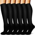 Compression Socks for Women & Men Circulation(6 pairs)-Graduated Supports Socks for Running, Athletic Sports by LaiteHebe