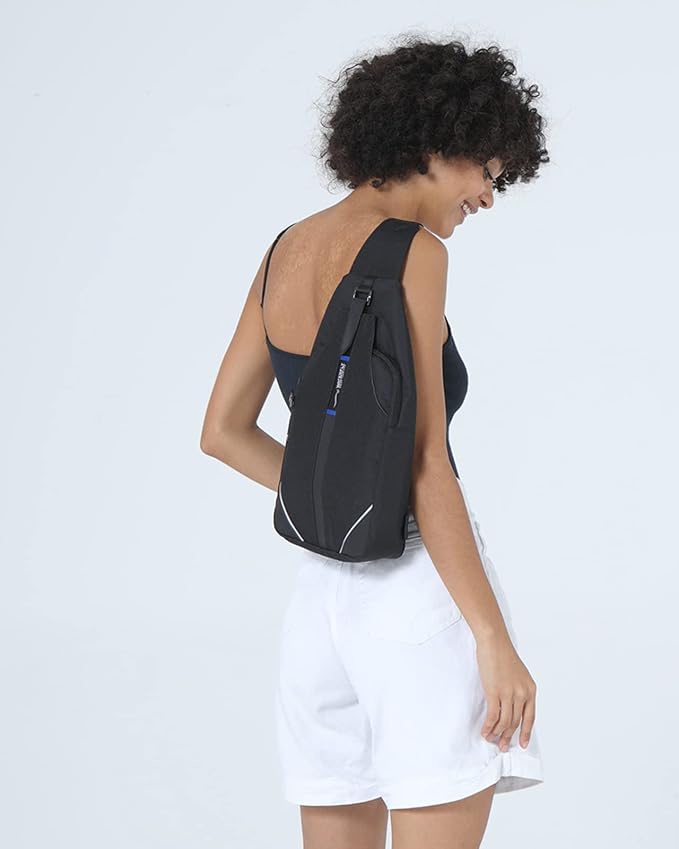 WATERFLY Medium Crossbody Sling Backpack Anti Theft Backpack for Traveling Chest Shoulder Bag - Image 7