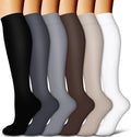 COOLOVER Copper Compression Socks for Women and Men(6 Pairs)-Best Support for Running, Athletic, Travel by COOLOVER