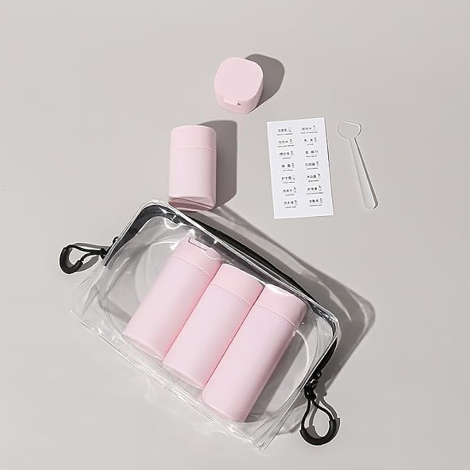 5pcs Travel Cream Dispenser Bottles Set Travel Bottles Toiletry Containers Set, TSA Approved, Travel Essentials - Image 7