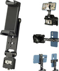 Metal Phone Camera Mount Holder with 1/4” Locating Screw for ARRI, Universal Phone Tripod Mount Adapter with Cold Shoe for iphone 17/16/15, 360° Swivel 230° Tilt Tripod/Camera Phone Holder Support by Unknown