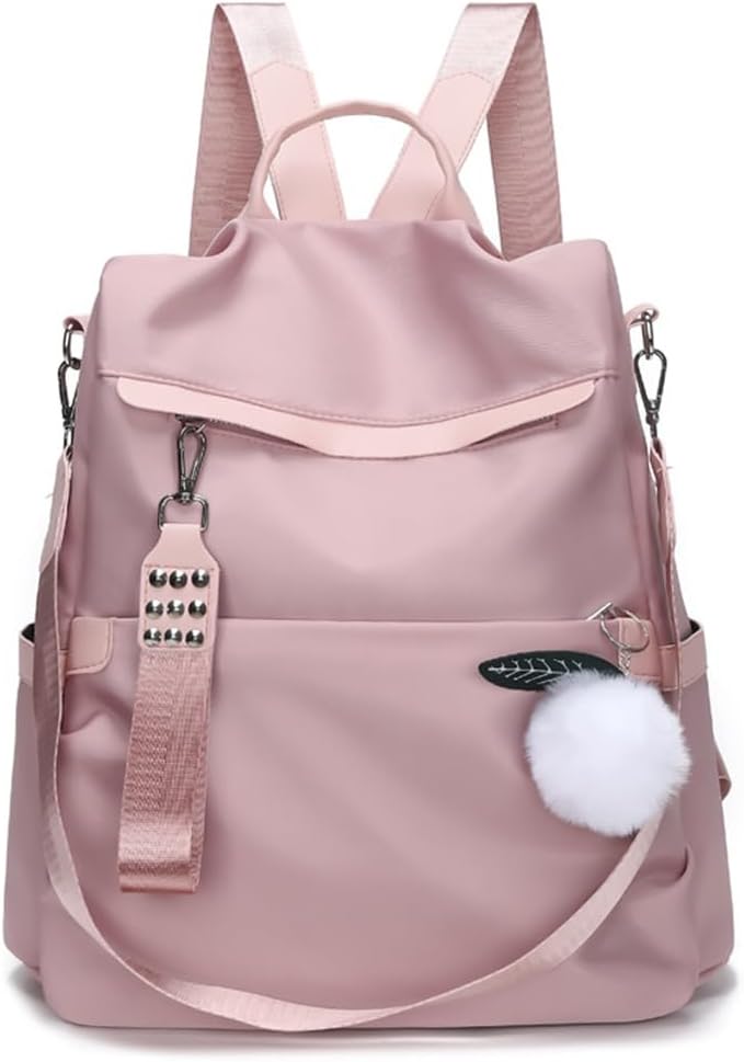 Fashion Anti-Theft Backpack Women,Waterproof Ladies Backpack Girls Casual Daypack Work Travel Rucksack Shoulder Bag(Pink) by SONARIN