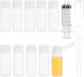 BENECREAT 10 Pack 12ml Small Plastic Flip Cap Sample Bottle Empty Refillable Travel Bottles for Makeup Cosmetic Toiletries Product by BENECREAT