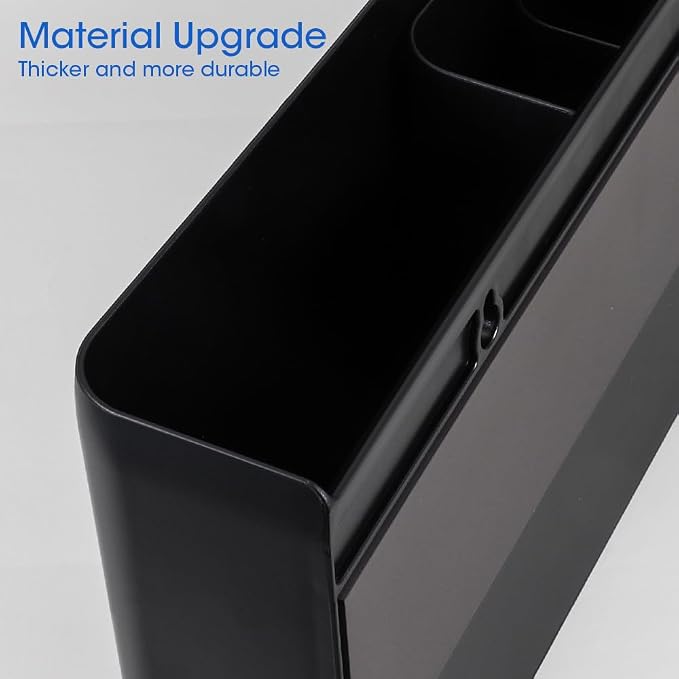 Picowe 3 PCS Magnetic Laundry Storage, Magnetic Storage Box for Laundry Room, Kitchen, Bathroom, Office, Space-Saving Trash Container Hanging on Dryer, Washer or Wall Mount Trash Bin (Black) - Image 4