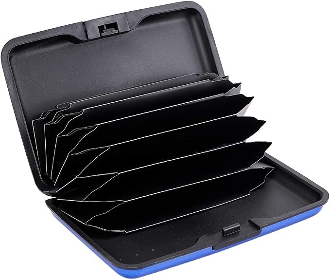 RFID Blocking Credit Card Protector Case Holder Wallet for Men Women | RFID Blocking Credit Card Protector Aluminum ID Case Hard Shell Business Card Holders Metal Wallet for Men or Women - Image 2