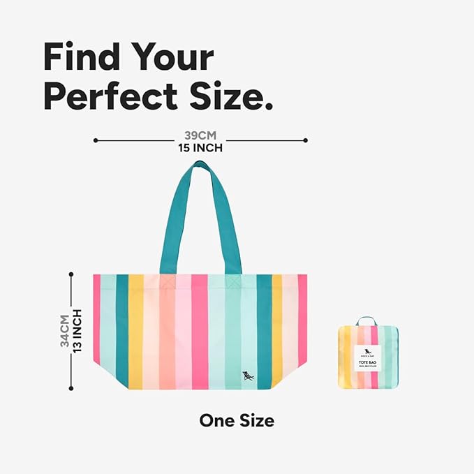 Dock & Bay Everyday Beach Tote Bag - Reusable Carrier Bag for Daily Use - Carries Up to 10kg - 100% Recycled Materials - Image 6