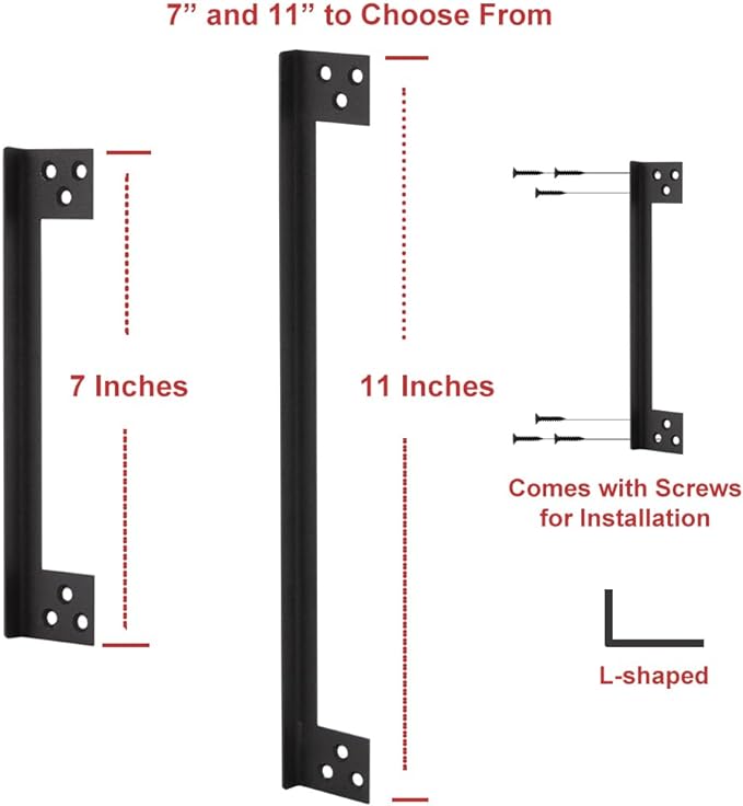 Door Latch Guard Plate 7", Outswing Door Security Protector Shield | Cover to Block Access to the Door Lock/Deadbolt Latch, Stainless Steel, Matte Black (7 in. - 1pack) - Image 3