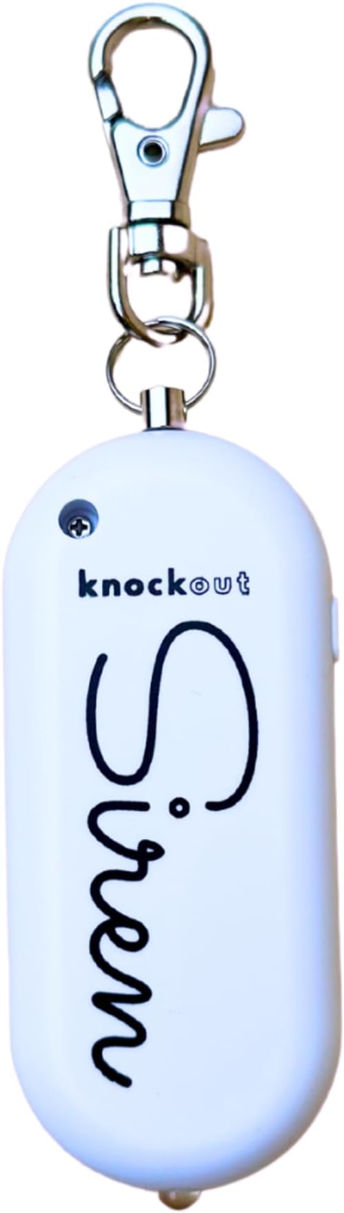 Knockout Siren - Marble - Personal Security Alarm Keychain - Rechargeable - Easy to Use - Super Loud - 130 DB - LED Flashlight - Emergency Safety Alarm for Women, Men, Children, Elderly - TSA Approved by KnockoutSafety