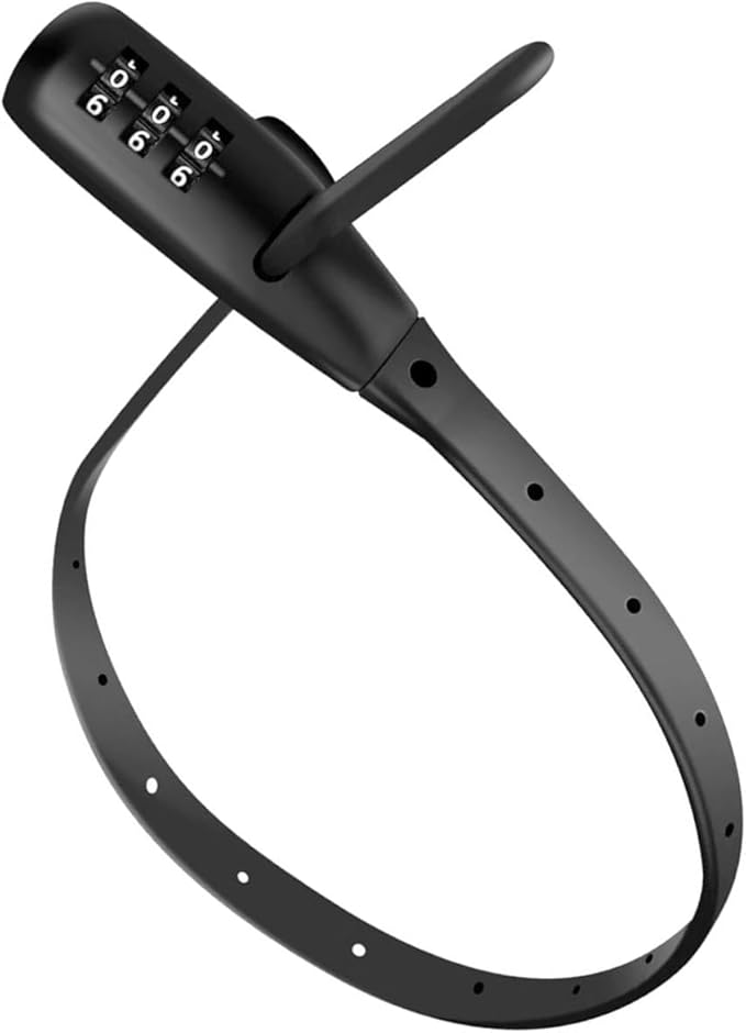 Adjustable Babyproof Lock, Easy Install on Cabinets, French Fridges, Baby Carriages, Kids’ Bikes, Helmet, Gates, Lock for Kids & Adults - French Door, Versatile Safety Solution (1 Pack Black) by Unknown