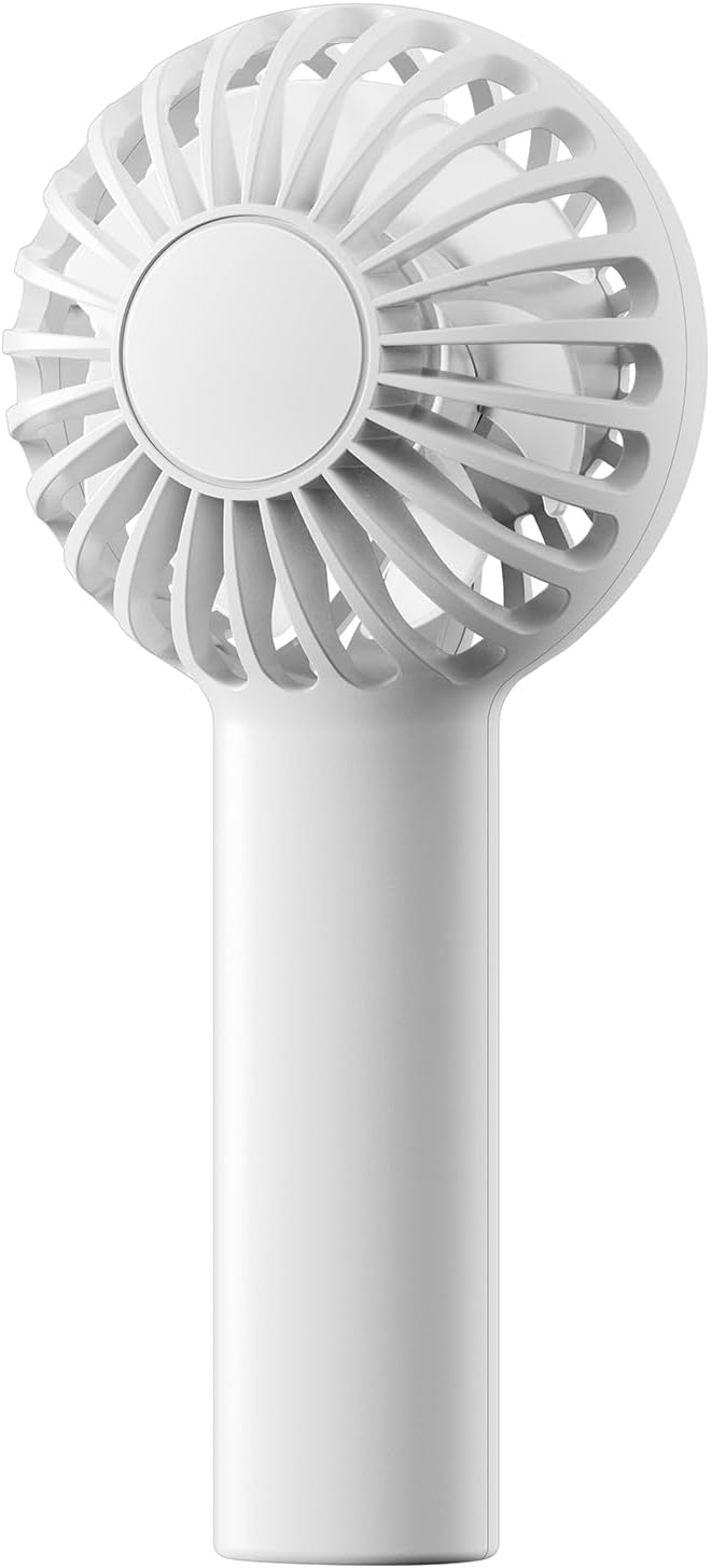 SWEETFULL Mini Portable Fan - Rechargeable Handheld Fan, 3 Speeds Personal Hand Gifts for Travel Essentials, Lash, Makeup, Eyelash, Kids, Girls, Women - USB, Cute Design White - Image 8