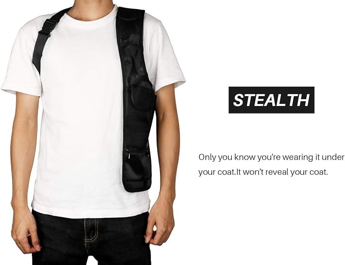 NewBEP Anti-thief Hidden Underarm Shoulder Bag Wallet Concealed Pack, Multi-purpose Men and Women Safety Storage Armpit Bag (Left shoulder) - Image 5