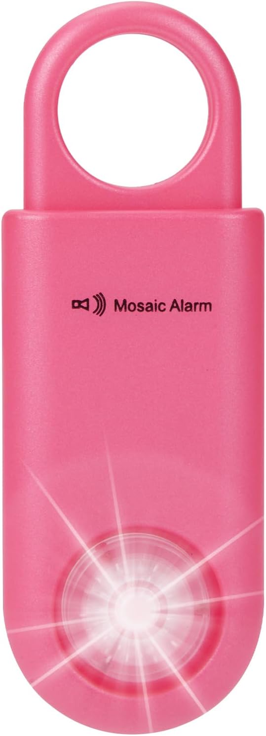 130dB Personal Safety Alarm Ultra Bright Strobe Light Loud Sound Keychain Siren with Carabiner for Women, School Children, Night Runners. Hiking Alarm Bear Deterrent. SOS Emergency Alerts. Hot Pink - Image 7