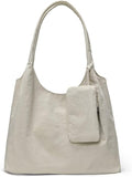 Women's Nylon Tote Bag with Zipper for Work - Medium Lightweight Soft Slouchy Hobo Bag for Women,Shoulder Handbag & Purse by XZYLYFlagship
