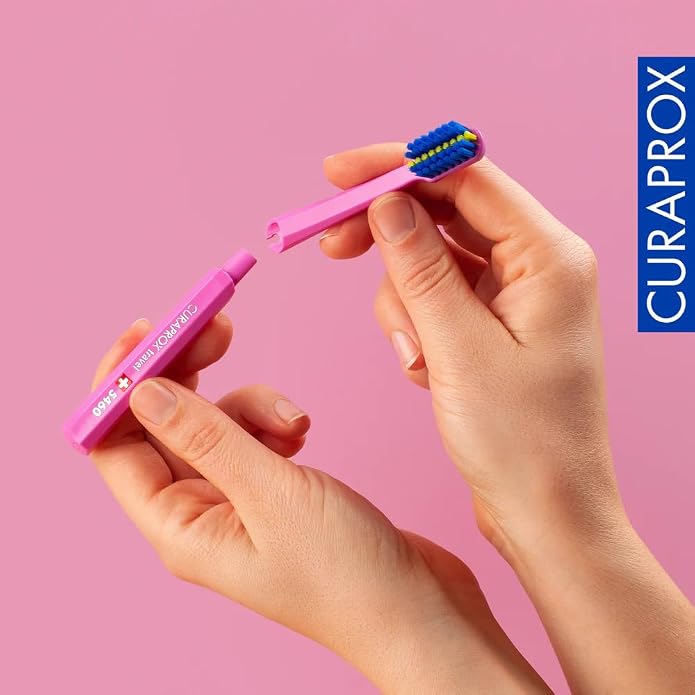 Curaprox Ortho Travel Set, Pink, Set with CS 5460 Ortho, Toothpaste, IDB | Curaprox 5460 Ortho Ultra-Soft Toothbrush, Interdental Brushes, BeYou Toothpaste, 9.5 x 6cm (3.7 x 2.3 inch), Swiss Oral Care - Image 6