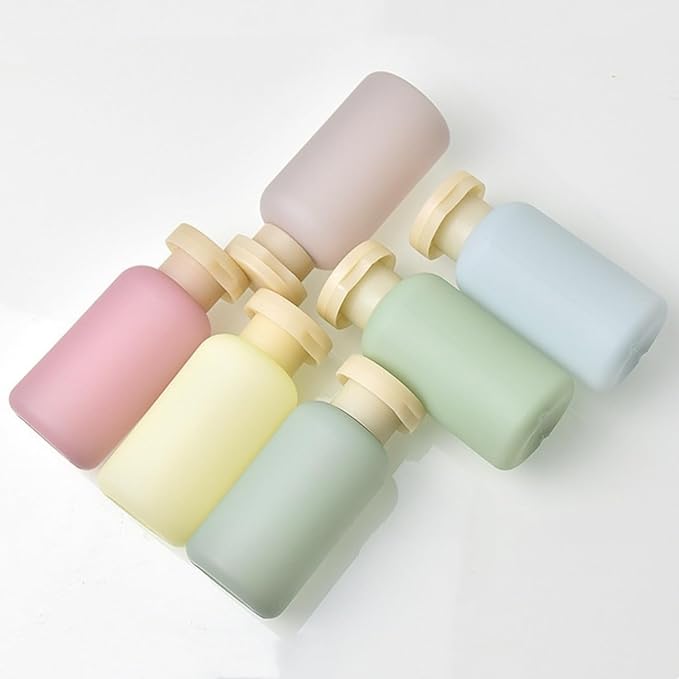 Travel Shampoo Bottles for Toiletries, Leak Proof Travel Size Toiletries Bottle Containers for Shampoo and Conditioner, Reusable Squeeze Bottles, Essentials Accessories (Garden Series, 3.4oz, 4Pcs) - Image 5