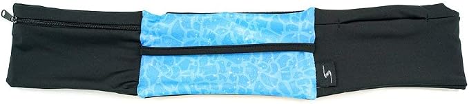 3 Pocket Adjustable Running Belt Waist Pack, Fanny Pack For Working Out With Sweat Resistant Backing, Holds All iPhone Models - Image 2