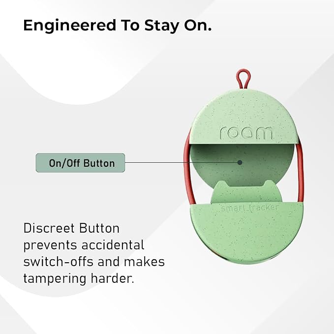 ROAM SMART TRACKER Bluetooth Item Locator: iOS & Android Compatible | Waterproof Tracker for Keys, Luggage, Kid & Pet Gear, Built-in Elastic Strap, No Extra App or Fees, Fast Setup, 1-Pack - Image 5