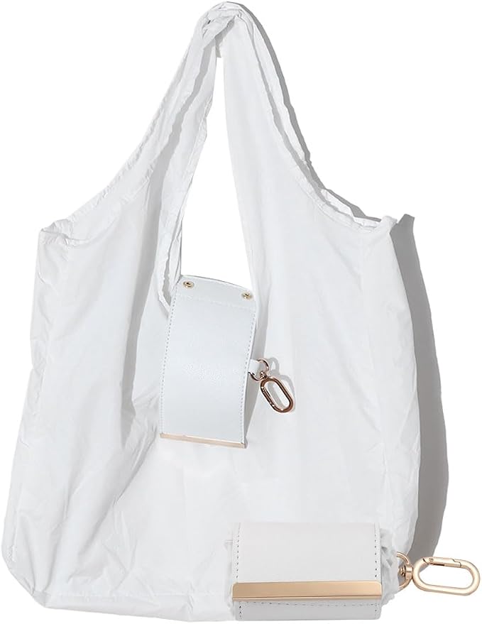Foldable Keychain Tote Bag - Large Capacity Portable Shopping Bag - Reusable for Daily Use by Unknown