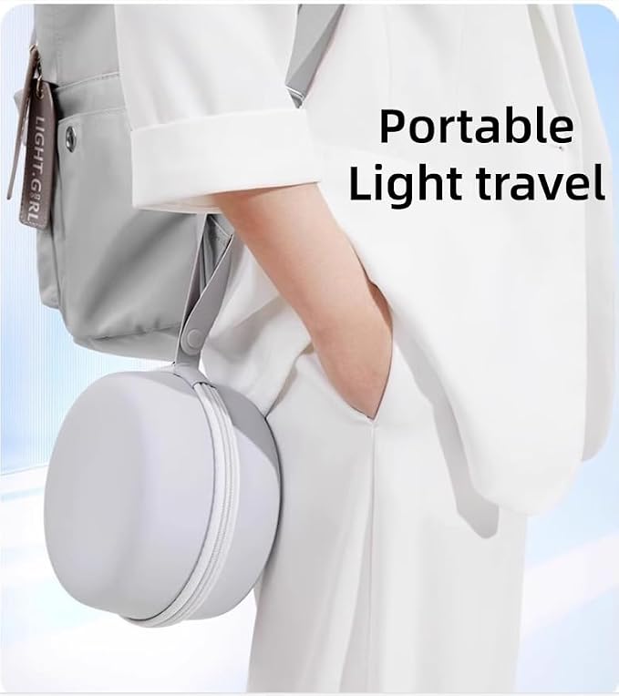 Travel Neck Pillow with Extra Large Hood Rollable Airplant Hooded Neck Pillow with Memory Foam Filling and Removable, Skin-Friendly Cover with a Carrying Pouch - Image 5