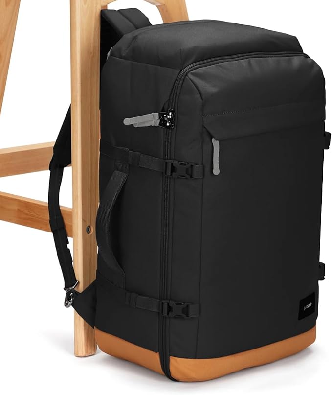 Pacsafe GO Anti Theft 34L Carry-on Backpack, Jet Black - Image 4