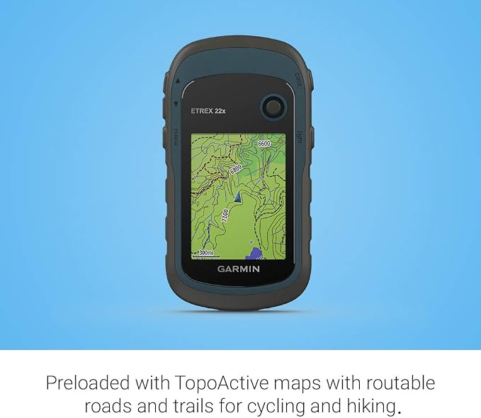 Garmin 010-02256-00 eTrex 22x, Rugged Handheld GPS Navigator, Black/Navy - Image 8