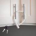 Child-Proof Refrigerator Lock for Kids & Adults - Lock for French Door Fridge and Cabinet (Regular, White - 2 Pack) by UrbanAugust
