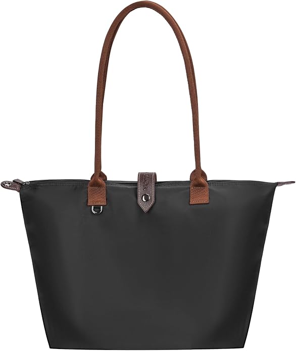 Tote Bags for Women, Foldable Tote Bag with Zipper Top-Handle Purse Waterproof Shoulder Hobo bags Handbags for Travel by NOTAG