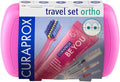 Curaprox Ortho Travel Set, Pink, Set with CS 5460 Ortho, Toothpaste, IDB | Curaprox 5460 Ortho Ultra-Soft Toothbrush, Interdental Brushes, BeYou Toothpaste, 9.5 x 6cm (3.7 x 2.3 inch), Swiss Oral Care by Curaprox