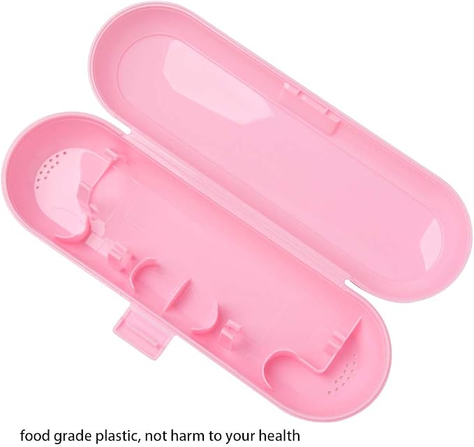 Plastic Electric Toothbrush Travel Case for Fairywill/TEETHEORY/Seago/Dnsly Series Sonic Electric Toothbrush, Pink - Image 2