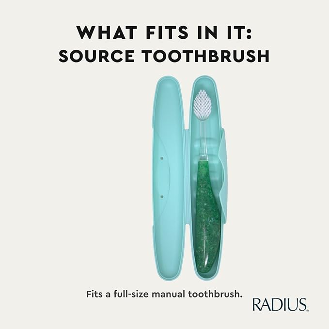RADIUS Toothbrush Travel Case for Standard Brush, BPA-Free Recycled Plastic, Portable for Bathroom, School, Home, Camping- Sapphire Blue (FITS ALL CONVENTIONAL TOOTHBRUSH and RADIUS SOURCE TOOTHBRUSH) - Image 5