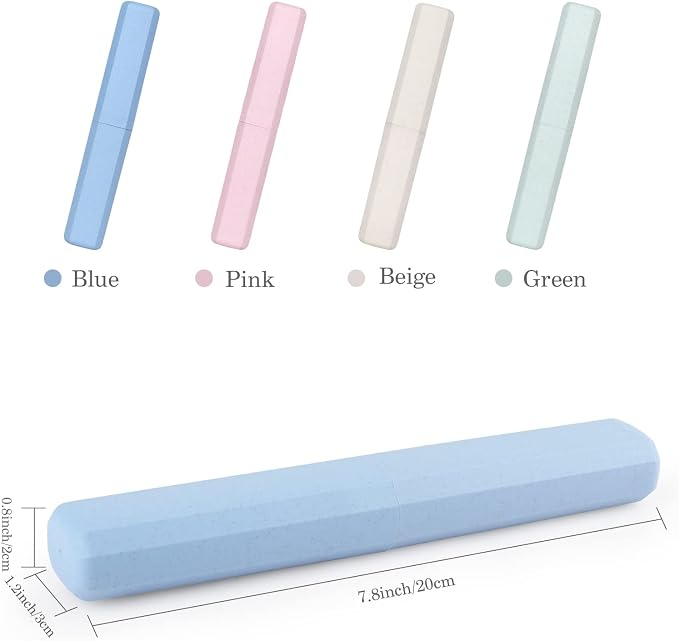 Hooqict 4 Pack Travel Toothbrush Case Portable Travel Toothbrush Holder Plastic Toothbrush Container Protector Cover for Traveling, Camping, Home, School, Business - Image 2