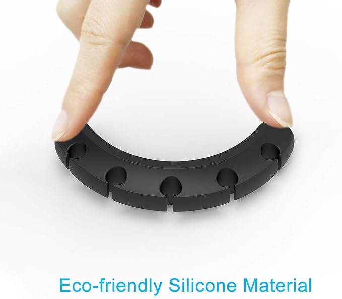 Cord Organizer for Desk, Cable Organizer Cable Holder 3 Pack Black - Image 6