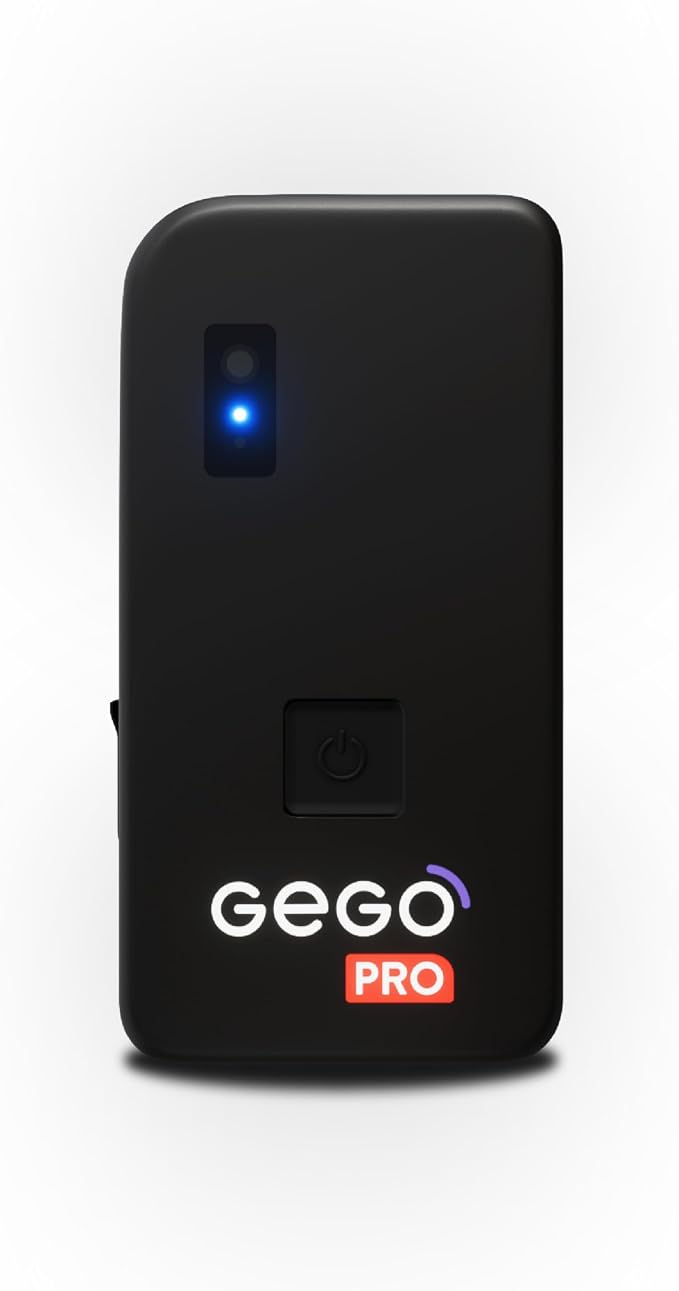GEGOPro - GPS Luggage Tracker Designed for Travel, Real-Time Global Tracking for Bags & Gear, Bag-Opening Alert, Worldwide Coverage, 4G LTE, Unlimited Range. Subscription Required. by GEGO