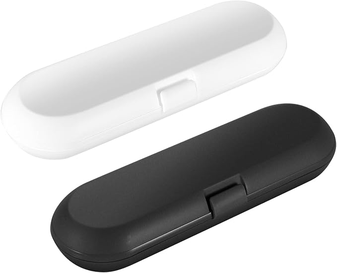 Cosmos Pack of 2 Plastic Travel Case Toothbrush Carrying Case Holder Container Compatible with Oral B Pro and also for Sonicare & Other Toothbrush by Unknown