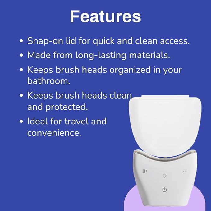 autobrush Brush Head Case, Travel Toothbrush Protector, Fits All Kids and Adults - Image 2