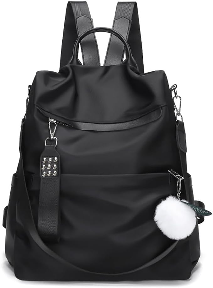 Fashion Anti-Theft Backpack Women,Waterproof Ladies Backpack Girls Casual Daypack Work Travel Rucksack Shoulder Bag(Black) by SONARIN