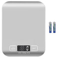Digital Shipping Scale,Stainless Steel Panel, Accurate 5kg/1g Portable Postal Scale for Packages, Small Business,Kitchen, Food, Handmade, Liquids, and Boutique (Silver) by Selegere
