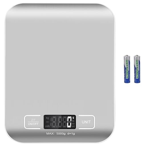 Digital Shipping Scale,Stainless Steel Panel, Accurate 5kg/1g Portable Postal Scale for Packages, Small Business,Kitchen, Food, Handmade, Liquids, and Boutique (Silver) by Selegere