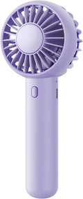 Gaiatop Mini Portable Fan, Small and Powerful, Cute Design 3 Speed Personal Handheld fan and Desktop with Base, Lightweight USB Rechargeable for Travel Lash Makeup Girl Women Summer Gift Purple | Powerful 3 Speed with Desktop Base, Lightweight, Battery... by GAIATOP