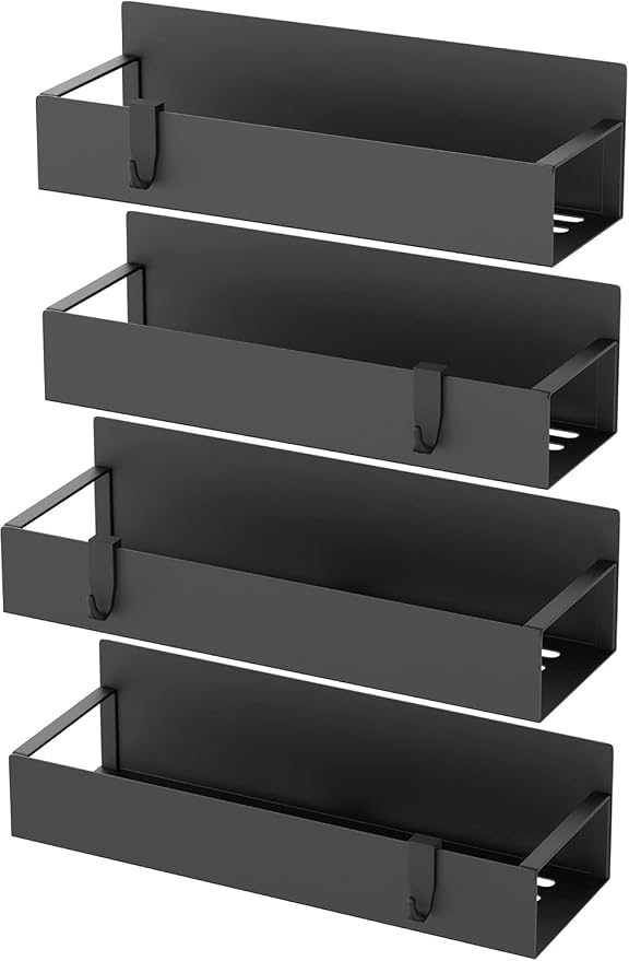HuggieGems Magnetic Water Bottle Holder for Refrigerator, Cup Holder Organizer for Stanley and Tumbler for Kitchen, 4 Pack, Metal Black - Image 5