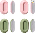 XYOFUN Magnetic Remote Control Holder Wall Mount - 4 Pcs Pink & Green | No Drill Self-Adhesive Organizer, For Air Conditioner & TV Remotes, Storage Caddy for Televisions Backside by XYOFUNDailyNecessities