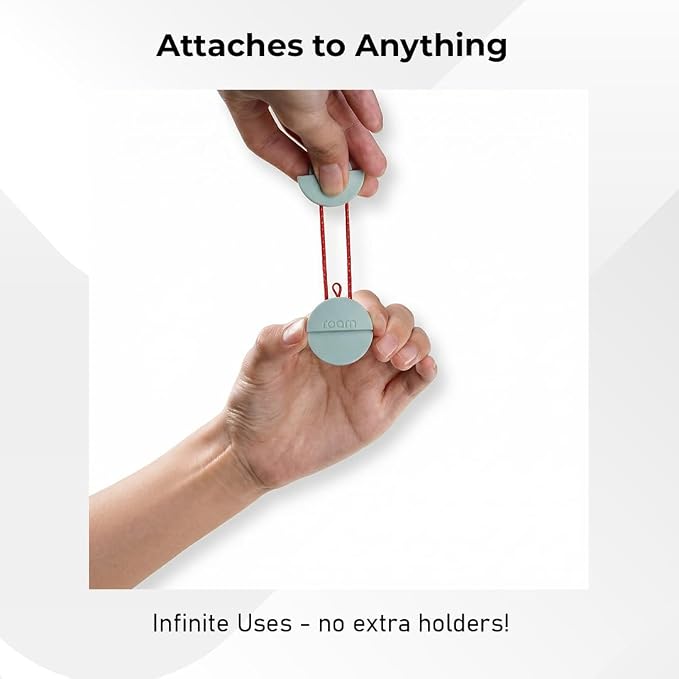 ROAM SMART TRACKER Bluetooth Item Locator: iOS & Android Compatible | Waterproof Tracker for Keys, Luggage, Kid & Pet Gear, Built-in Elastic Strap, No Extra App or Fees, Fast Setup, 1-Pack - Image 6