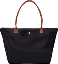 GM LIKKIE Shoulder Tote Bag for Women, Nylon Top-Handle Purse, Foldable Weekend Hobo Handbag (Black2) | GM LIKKIE Large Capacity Waterproof Foldable Top-handle Everyday Purse, Lightweight Weekend Hobo Handbag by GMLIKKIE
