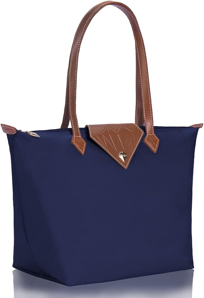 Women Tote Bag,Stylish Waterproof Nylon Ladies Shoulder Bag, Folding Beach Travel Bag for Work,Shopping, Large - Image 4