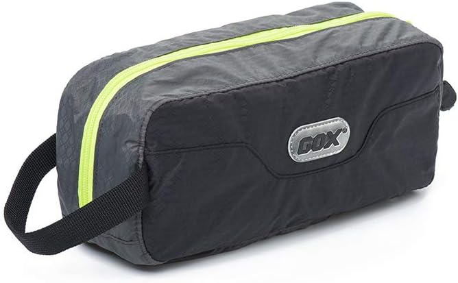 GOX Travel Small Toiletry Bag for Men Nylon Dopp Kit Medicine Bag Travel Organizer Pouch Shave Kits for Teens Toiletry Essentials Bathroom Compact (Black, 9.8 * 4.3 * 3.3 Inches) by GOX