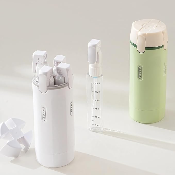 4-in-1 Travel Size Toiletries Set, 4OZ Leak Proof Cosmetic Containers, Portable TSA Approved Traveling Size Bottles for Shampoo, Lotion, Toiletries Travel Essentials Bottles - Image 8
