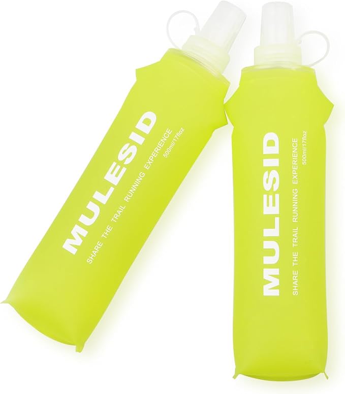 Soft Flask Running Bottles Collapsible Water Bottle Foldable for Traveling Running Vest Collapse Hydration TPU 500ml for Runner (500ml-Pack of 2) - Image 4